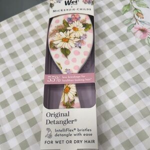 MacKenzie-Childs Pink Floral Detangler Brush